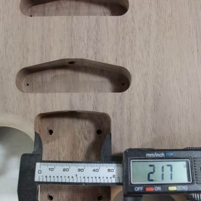 Unfinished Walnut HSS guitar body - fits Fender Strat Stratocaster neck Floyd Rose J1643 image 9