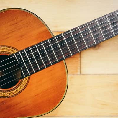 1970s Ryoji Matsuoka M40 – Handcrafted in Japan| Solid Top | Low Action | Vintage Classical Tone image 11