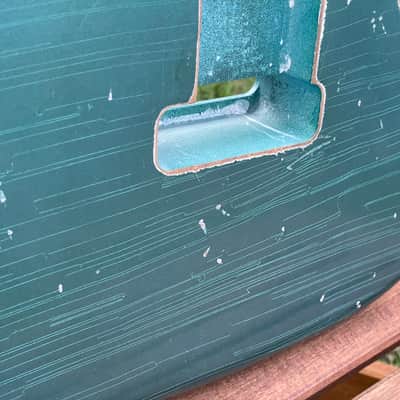 MJT Stratocaster body fits Fender 2015 *Metallic* Lake placid blue relic. Amazing finish checking! image 5