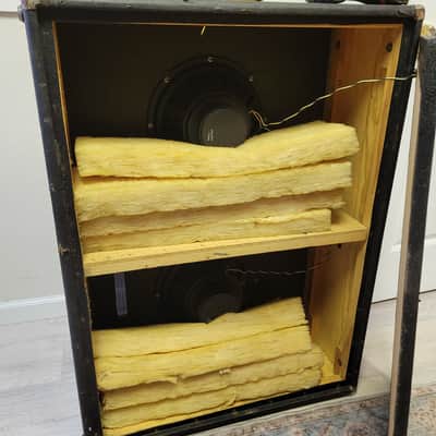 Fender Bandmaster Cabinet 2x12 Original Utah speakers  1967 - Black image 22