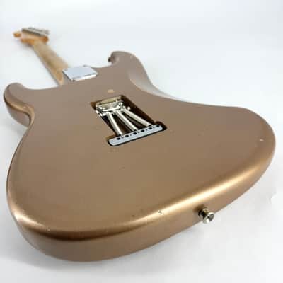 2021 Fender Vintera Road Worn 60’s Stratocaster – Firemist Gold image 12