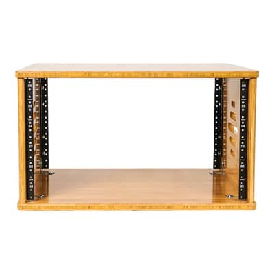 STBR-6U | DIY 6U Solid Carbonized Bamboo Studio Rack w/ 14.2" Depth, Ventilation for Recording Room, PA/DJ Equipment, Home Audio image 2