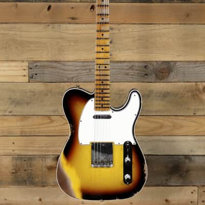 Fender Custom Shop 1965 Telecaster Custom Heavy Relic Faded 3-Color Sunburst w/ Case image 4