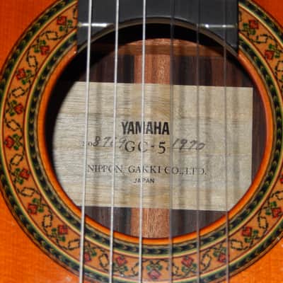 HER MAJESTY YAMAHA GC5 1970 - WORLD HIGHEST CLASS CLASSICAL CONCERT GUITAR - SPRUCE/BRAZILIAN ROSEWOOD image 4