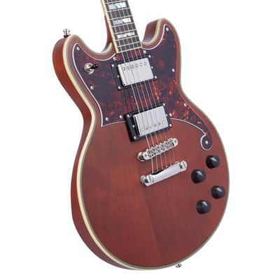 D'Angelico Deluxe Brighton Matte Walnut w/Case image 3
