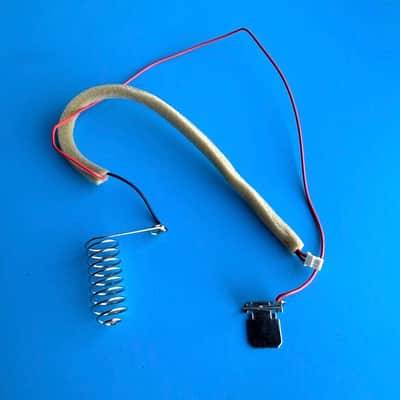 YAMAHA YPR-7 Keyboard Replacement Part: Battery Spring & Contact Plate w/Harness image 4