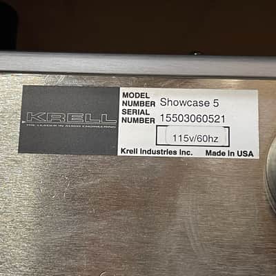 Krell Showcase 5 - Silver - Cleaned and Tested - Great Amp image 9