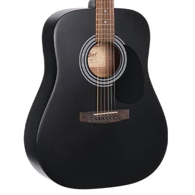 Cort AD810BKS Standard Series Dreadnought Spruce Top Mahogany Neck 6-String Acoustic Guitar image 3