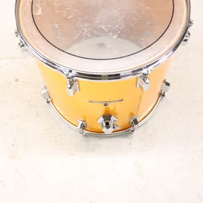 Pearl 16x16" Fiberglass Floor Tom Drum Orange Satin Vintage 1970's image 12