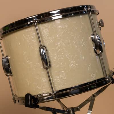 1960s Slingerland White Marine Pearl Drum Set image 6