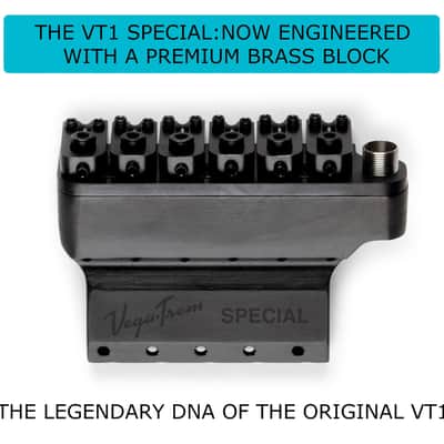Vega-Trem VT1 Special Standard 6-Screw Stratocaster Guitar Tremolo Bridge For Strat No Mods Easy Installation (Black, Right) image 2