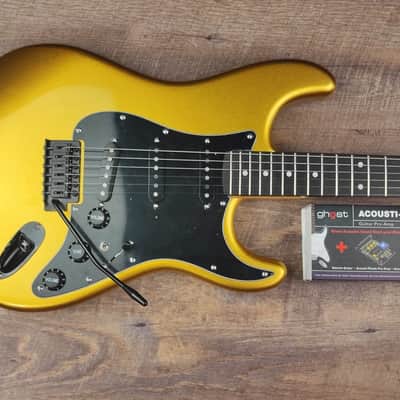 MyDream Partcaster Custom Built - Aztec Gold Acousti-Phonic Gilmour image 3