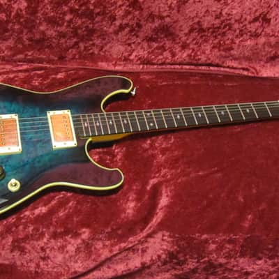 Ibanez RS1010SL Steve Lukather Roadstar II 1983 Aqua Blueburst image 4