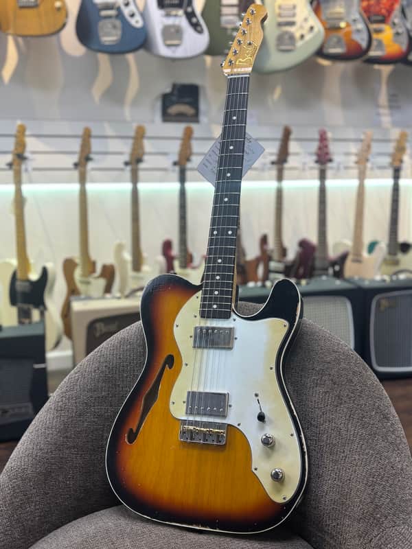 Berly T-Custom Thinline 2025 - 3-Tone Sunburst. NEW, (Authorized Dealer) image 1