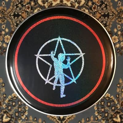 REMO 24" Neil Peart RUSH R30 Holographic Starman Bass Drum Head Collectible Holographic Confetti Prism image 1