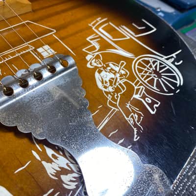 Early 1960's Old Kraftsman Prairie Ramblers Cowboy Guitar image 17