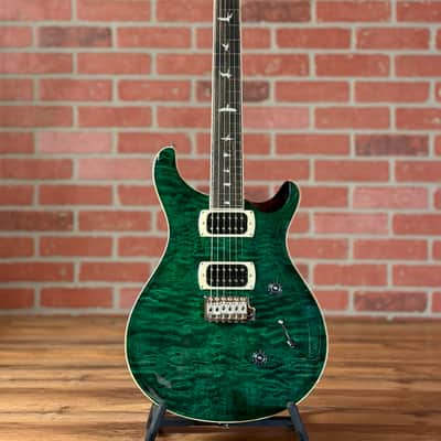 PRS SE Custom 24 Quilt Electric Guitar - Teal Black (Black Back) image 1