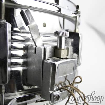 *Pearl "King Star" 14x5"Snare Drum Steel Chrome COS Shell 10-Lug 5-Line Ridges* image 7