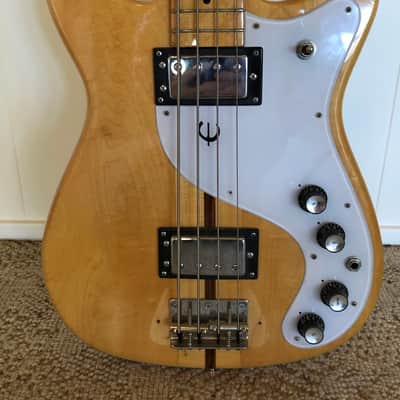 1970 Epiphone ET-288N Neck-thru MIJ Bass with Hardshell Case EXC+ Condition image 4