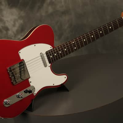 1985 Fender '62 reissue Custom Telecaster Double Bound Candy Apple Red MIJ Japan image 15