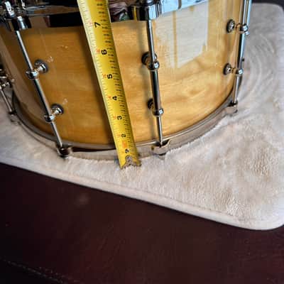 Ludwig 110th anniversary aged exotic 6.5 x14 snare drum - Natural image 2