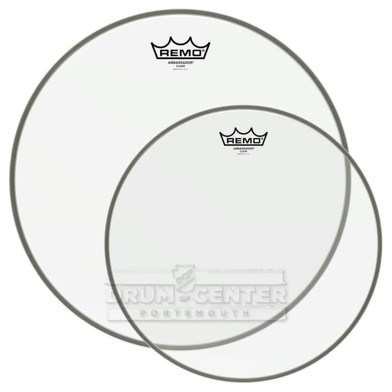 Remo Ambassador Clear Drumhead Pack 13"/16" image 1