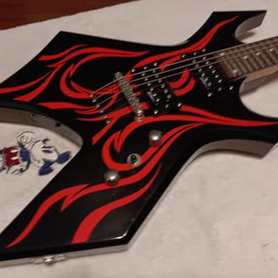 B.C. Rich Kerry King Signature Warlock - Black/Red image 3