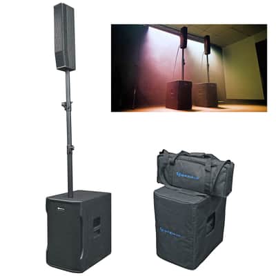 Rockville TITAN COLUMN 12 Pro/DJ Powered Array Speaker w/Subwoofer+Mixer+Cables image 18