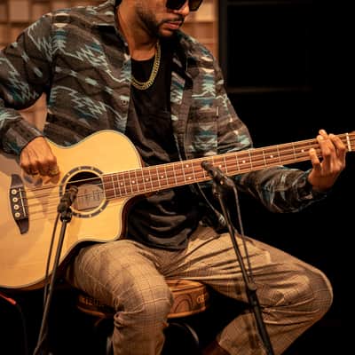 Ortega D7CE-4 Deep Series 7 Spruce Top Medium Scale 4-String Acoustic-Electric Bass Guitar image 17