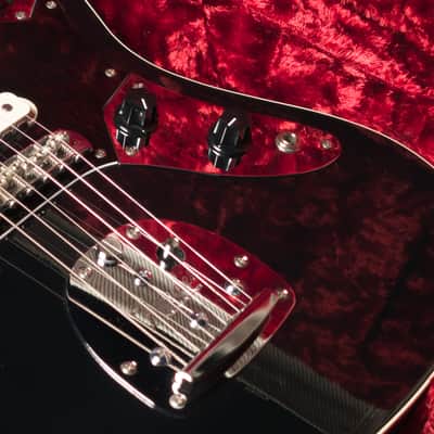 Fender FSR Thinline Jaguar 50th Anniversary 2012 Gloss Black MIJ w/ G&G Tweed Case image 9