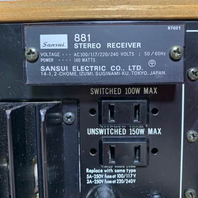 Sansui 881 Stereo Receiver (Vintage Japanese) image 12