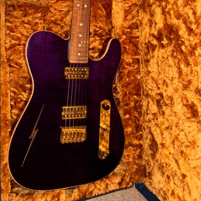 Fender/Holy Grail Custom Cabronita Telecaster 2024 - Deep Purple Flame Top (Nitro) image 1