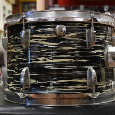 1969 Ludwig Hollywood in Black Oyster Pearl 14x22 8x12 9x13 16x16 image 18