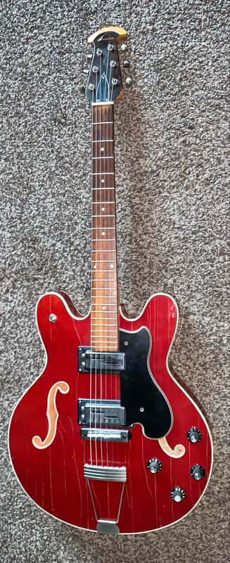 Vintage 1969 Ovation Condor hollow body electric guitar made In the usa case image 1