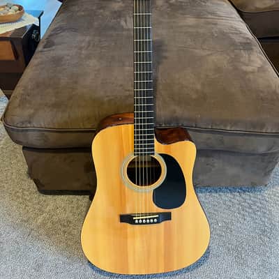 Recording King RD-06-CE 06 Series Solid Top Cutaway Dreadnought with Pickup 2010s - Natural Gloss image 1