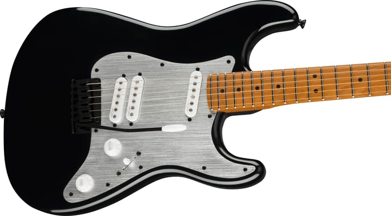 Fender Contemporary Stratocaster® Special, Roasted Maple Fingerboard, Silver Anodized Pickguard, Black image 1