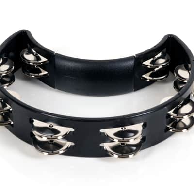 Rhythm Tech RT1010 Tambourine with Nickel Jingles - Black image 2