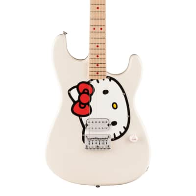 Squier Fender x Hello Kitty White Stratocaster w/bag image 1