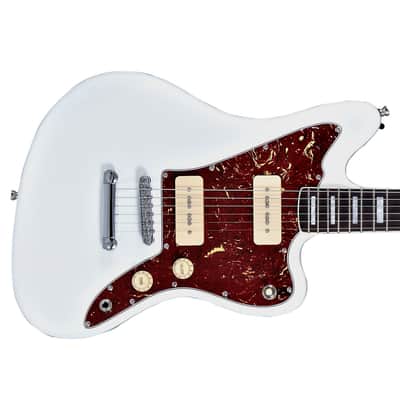 Artist Grungemaster White Electric Guitar w/ P90 Pickups image 2