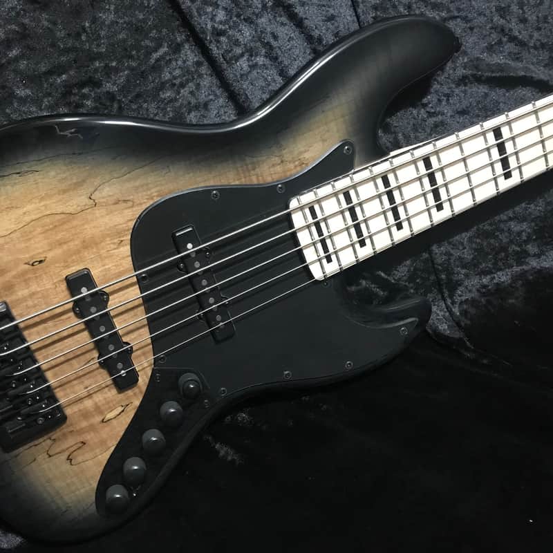 Swing Jazz 5 Strings Black Burst Electric Bass Guitar 2020 image 1