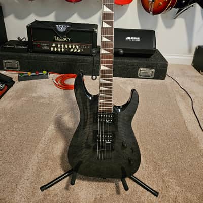 Jackson JS Series JS32TQ DKA Dinky Archtop with Rosewood Fretboard 2019 - 2020 - Transparent Black image 1