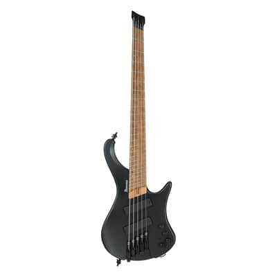 Ibanez Bass Workshop EHB1005MS Headless 5-String Bass Guitar w/ Multi-Scale Fingerboard - Black Flat image 2