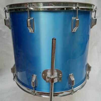 Rogers 16x18"XP8 Blue Mist Floor Tom Drum 8Ply Keller 100% Rock Maple Vintage80s image 5