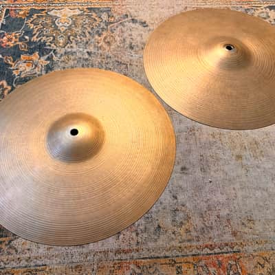 THIN TOP Vintage Zildjian New Beat 14” Hihats ONLY 884 g Over 1298 g Light Dry Complex Amazing image 4