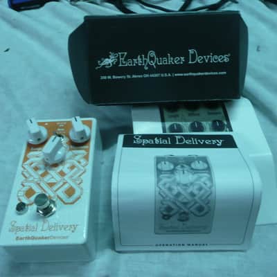EarthQuaker Devices Spatial Delivery Sample & Hold Envelope Filter V2 2017 - Present - White Sparkle / Orange Print image 2