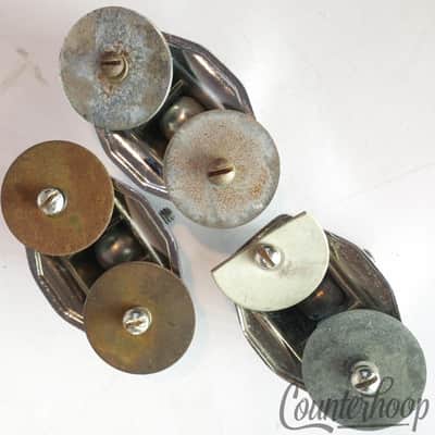 *Ludwig 3x Floor Tom Drum Leg/Bass Spur/Cymbal Arm Mounts Chrome 60s Vintage USA image 3