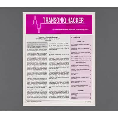 Transoniq Hacker Ensoniq User's Newsletter Issue #61