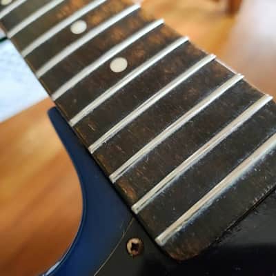 Cort mini short-scale SS strat  - blue image 11