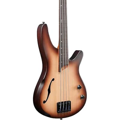 Ibanez SRH500FNNF Bass Workshop Electric Bass Fretless Natural Browned Burst image 5