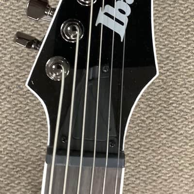 Ibanez RGIB21BK RG Iron Label Electric Baritone Guitar w/ EMG Tuned B-B Black image 4
